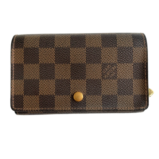 Louis Vuitton damier brown CA0064 wallet Authentic with COA 5.6x3.7