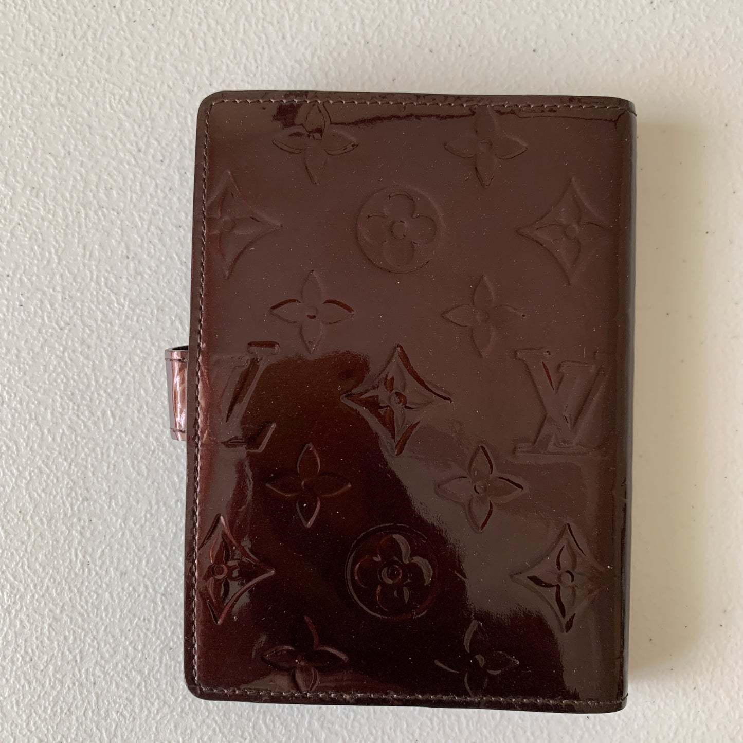 Louis Vuitton Vernis monogram agenda PM CA4131 authentic with COA