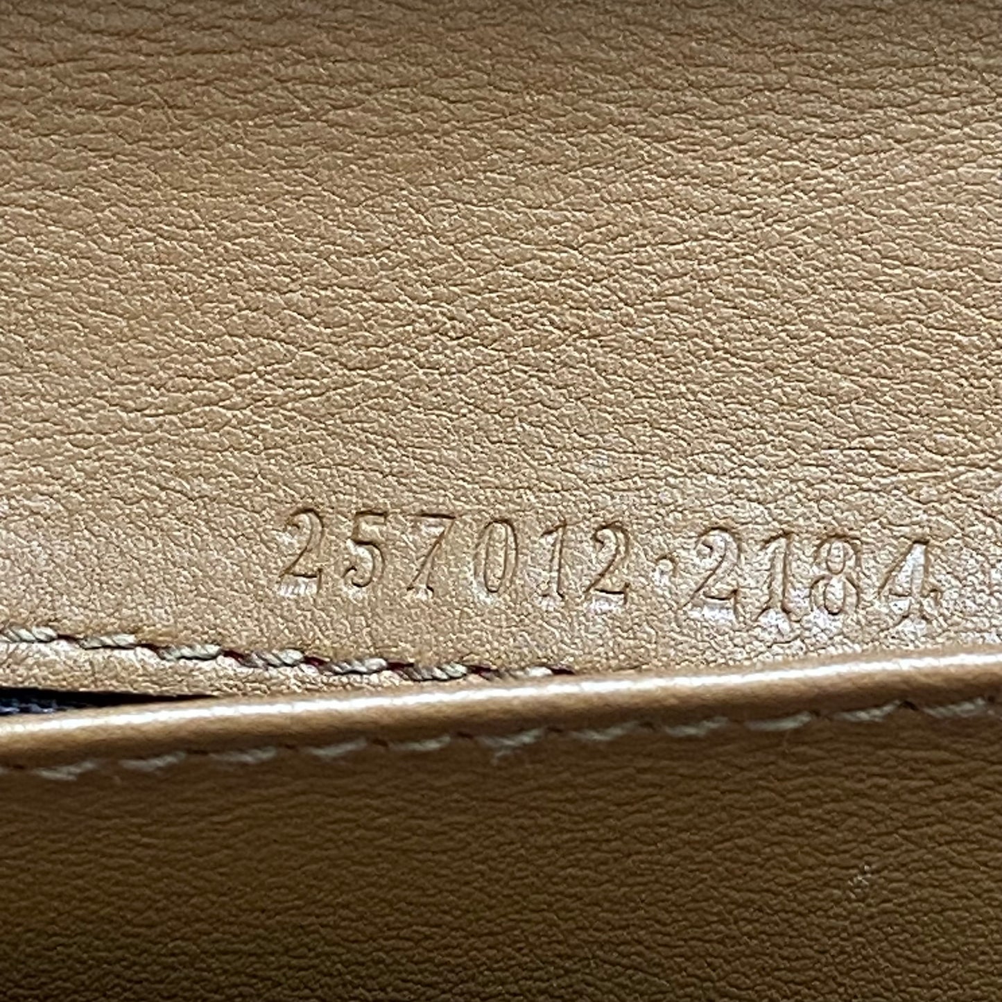 Gucci monogram beige leather long wallet authentic with coa box