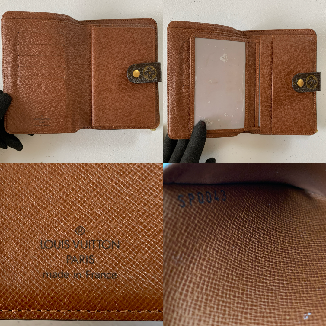 Louis Vuitton monogram compact Wallet sp0043 authentic with COA