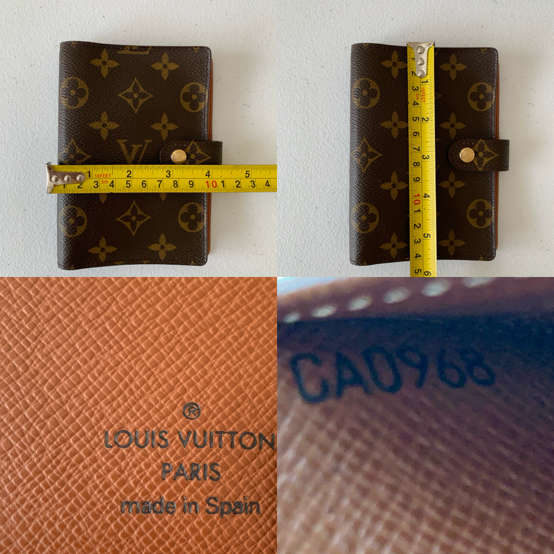 Louis Vuitton monogram agenda Planner PM unisex ca0968 authentic with COA