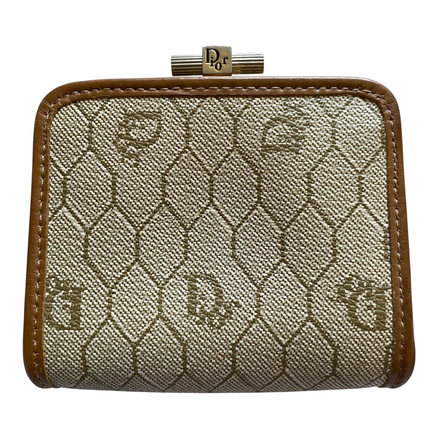 Dior vintage honeycomb coin pouch Authentic with COA