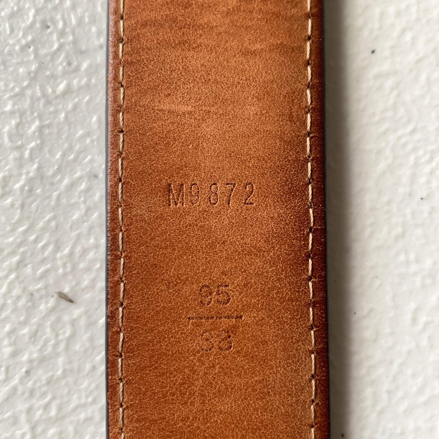 Louis Vuitton monogram unisex belt M9872 Authentic with COA box dusty size 95 cm 38 inch