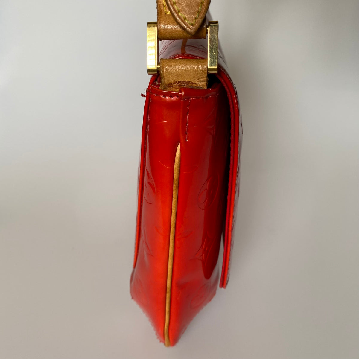 Louis Vuitton monogram red vernis shoulder bag CA1929 Authentic with COA and dust bag 10.3x8.5x2.5