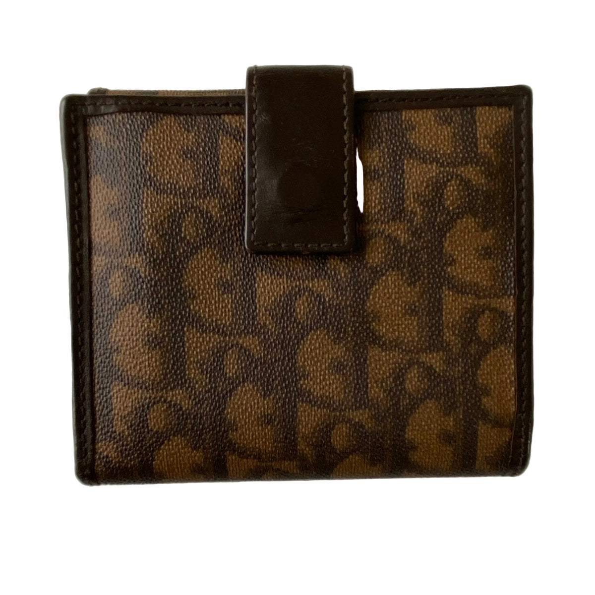Dior oblique logo compact wallet Authentic with COA 4.3x4