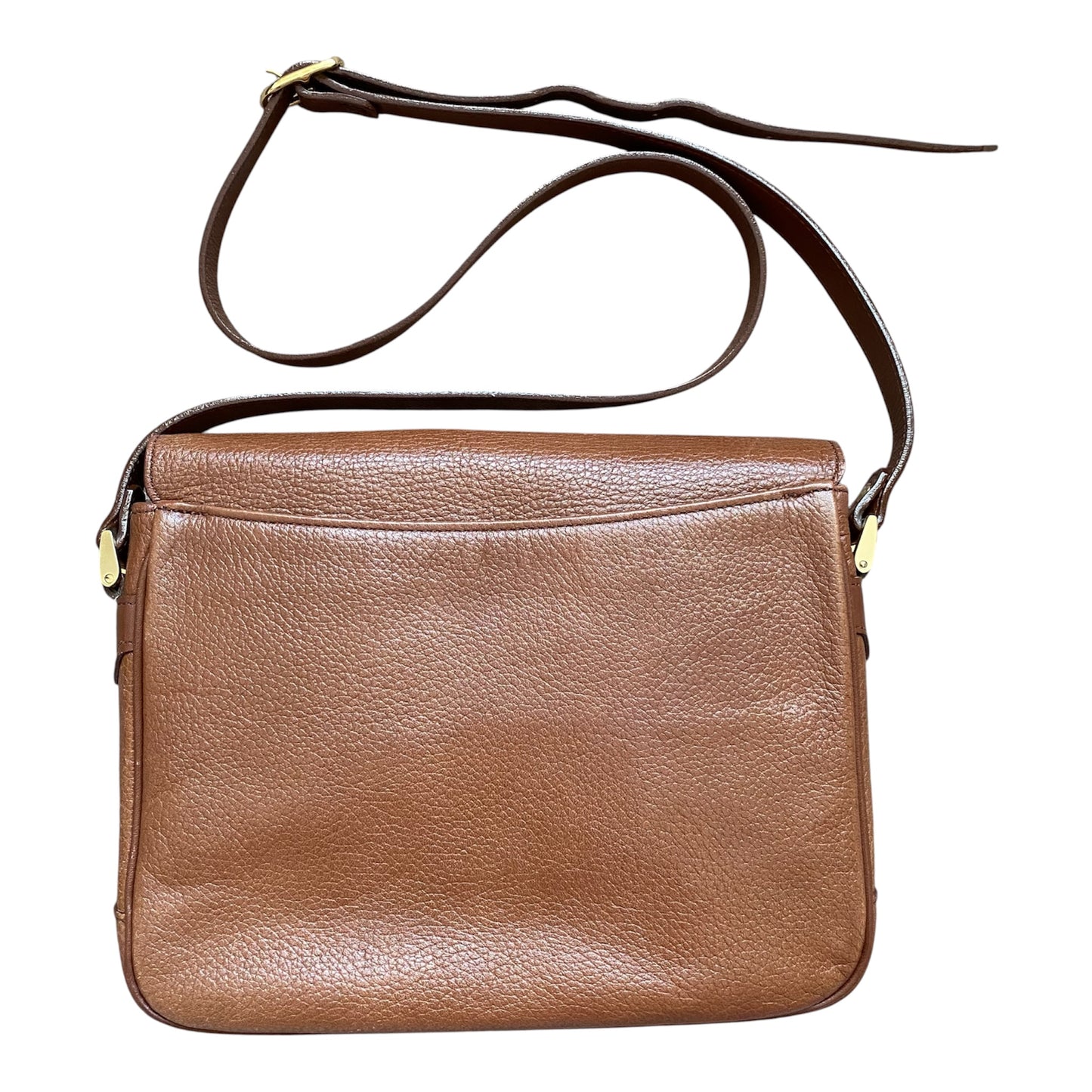 Burberry vintage brown leather crossbody bag Authentic with COA