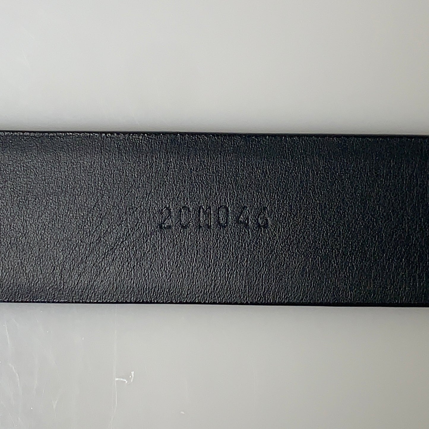 Prada Navy Blue leather belt unisex authentic with COA 85cm 34''