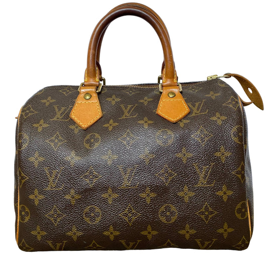Louis Vuitton monogram speedy 25 handbag SP0013 Authentic with coa