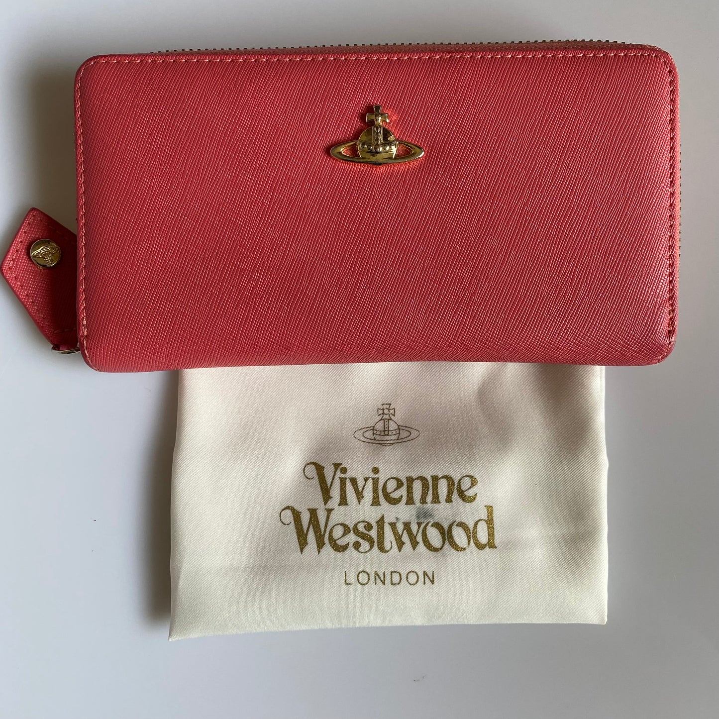 Vivienne Westwood oink leather long wallet Authentic with COA 7.5x4