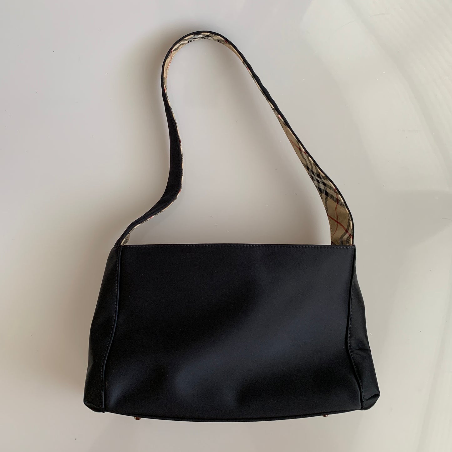 Burberry check shoulder bag authentic with COA