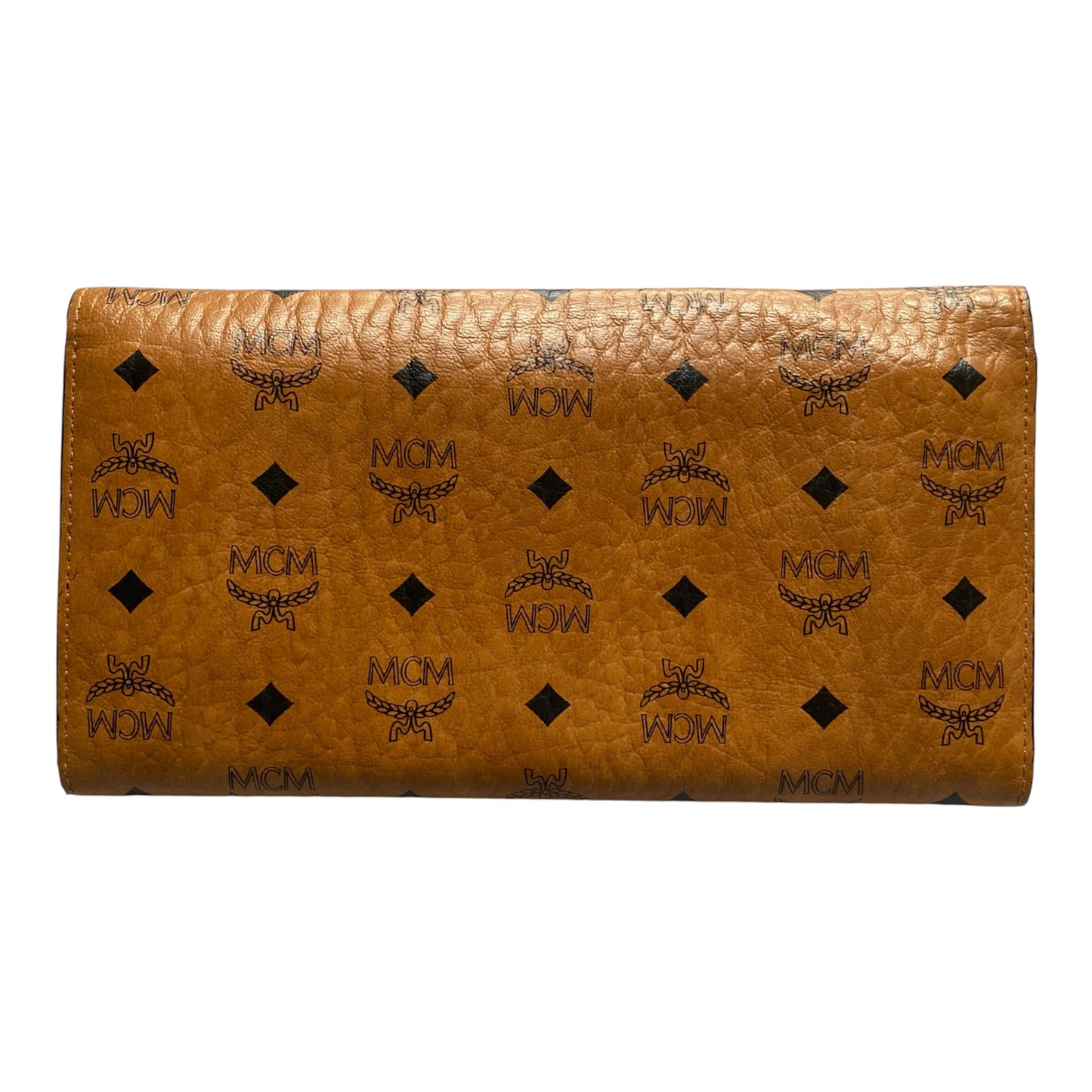 MCM cognac long wallet Authentic with COA