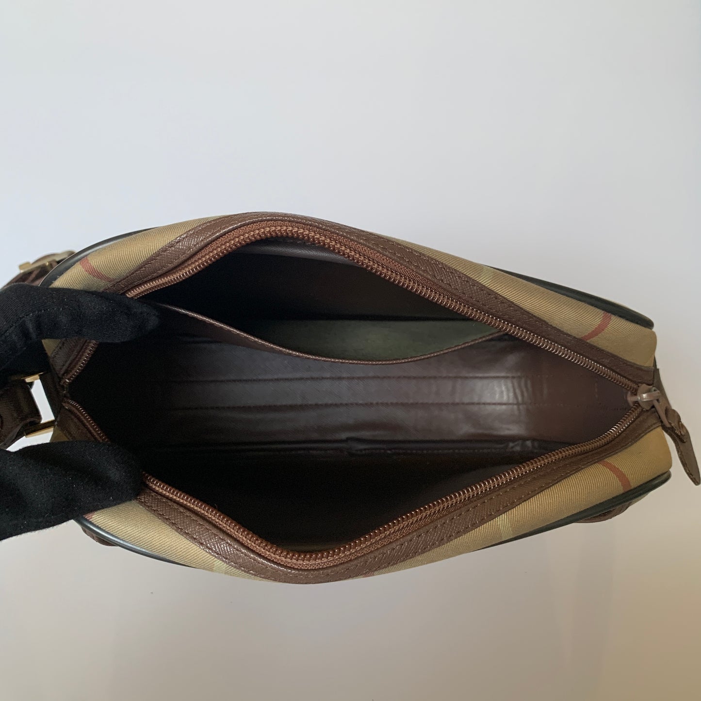 Burberry vintage check crossbody bag Authentic with COA
