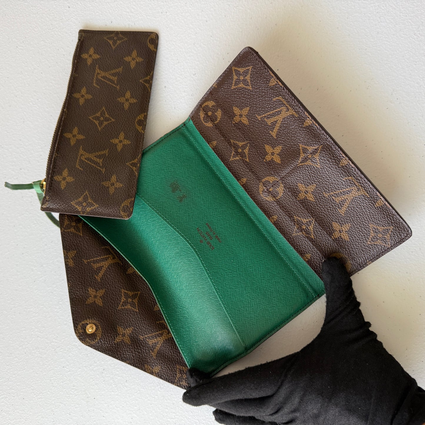 Louis Vuitton Josephine Monogram long wallet SP3151 authentic with COA 3.8x7.5
