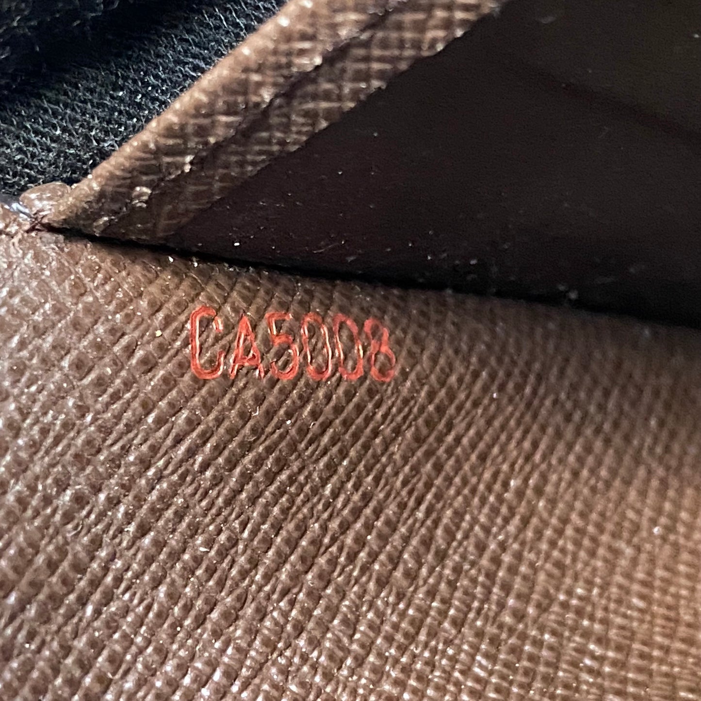 Louis Vuitton damier ebene agenda CA5008 Authentic with COA