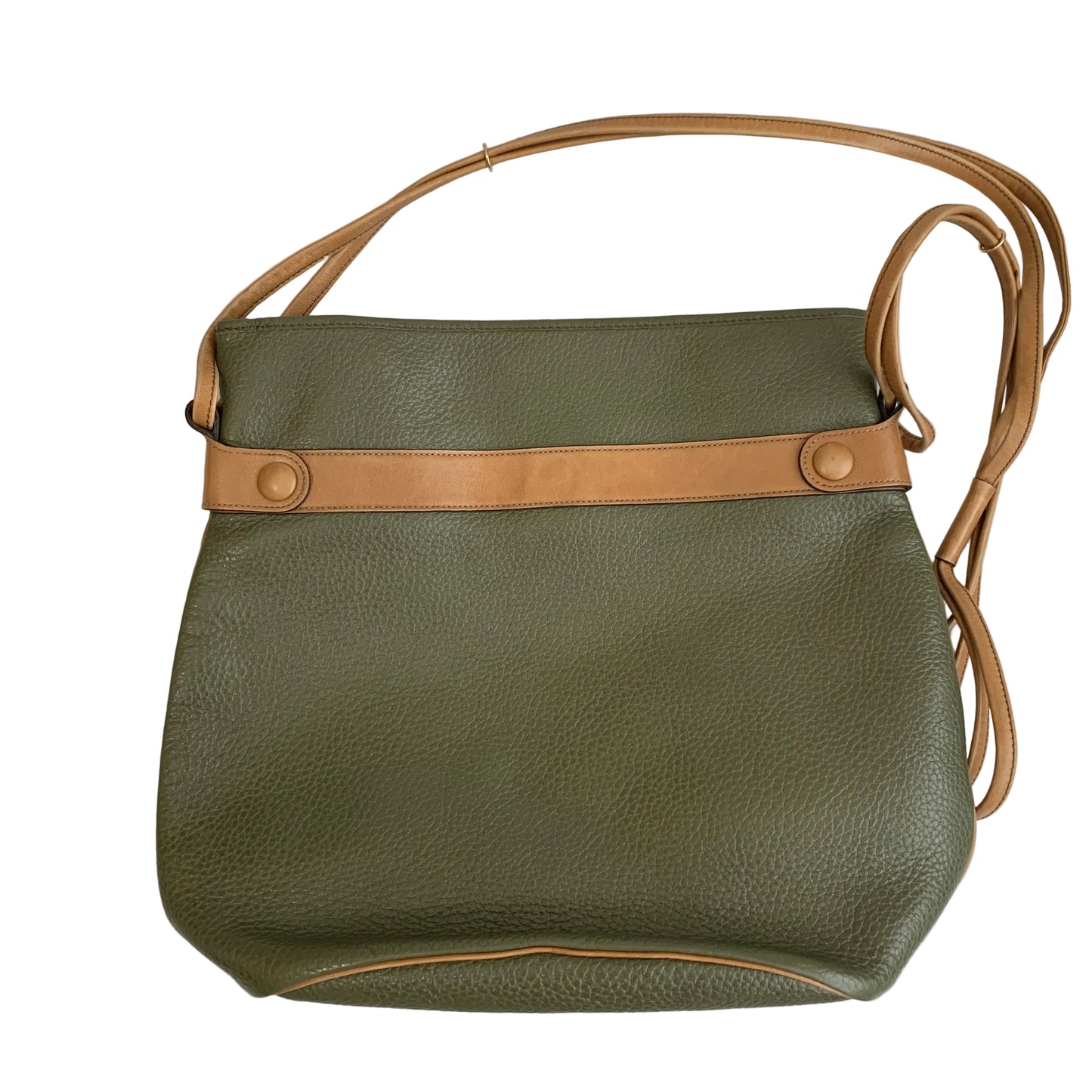 Dior leather green brown crossbody bag authentic with COA