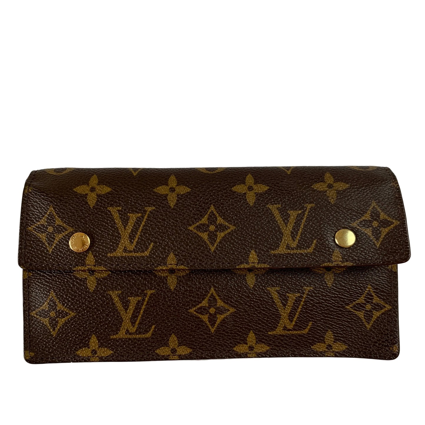 Louis Vuitton monogram long wallet authentic with COA th0025