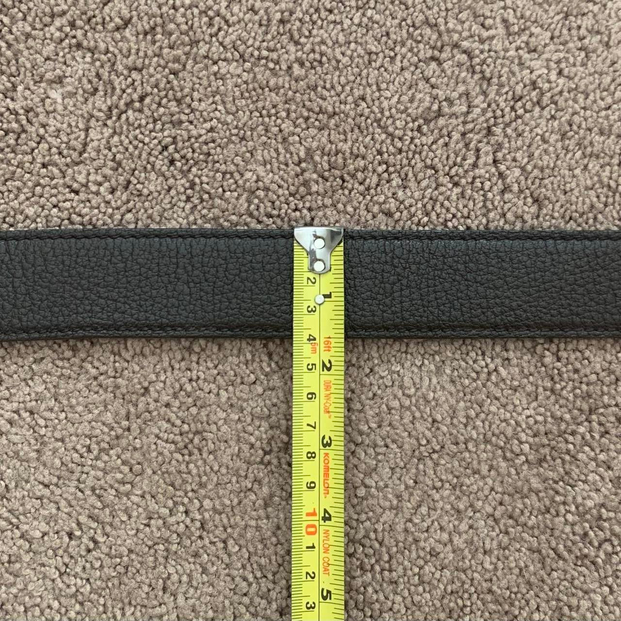 Authentic Dolce & Gabbana first line unisex vintage pre owned dark brown leather DG logo belt size 95cm/38”