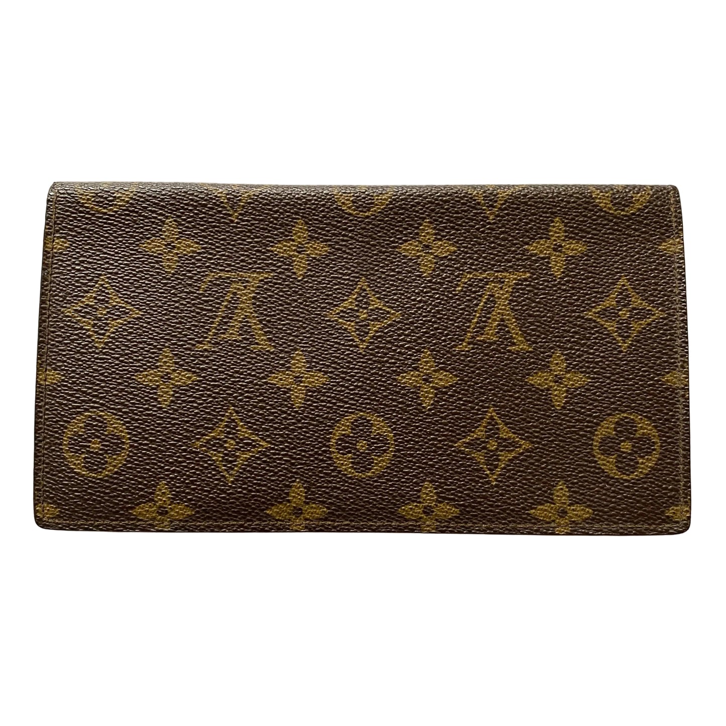 Louis Vuitton monogram long card holder wallet 864ET Authentic With COA