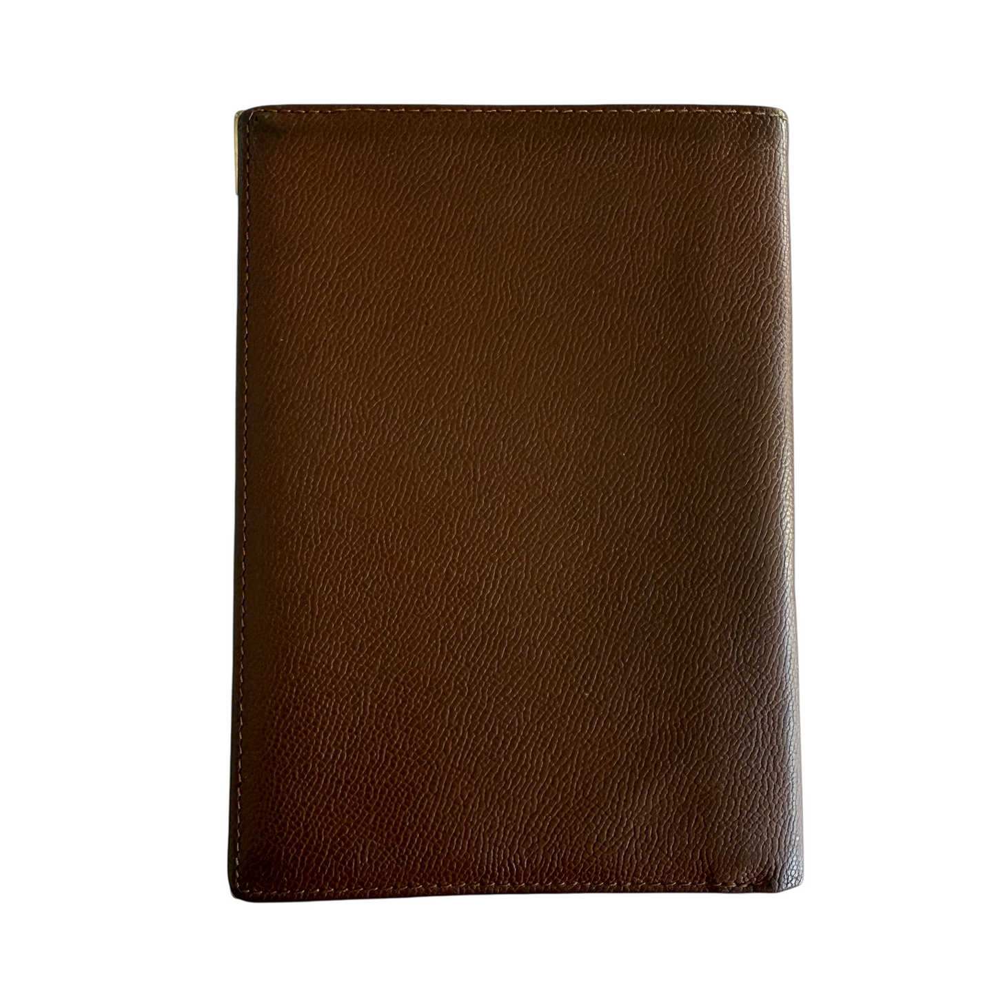 Yves Saint Laurent YSL logo brown leather wallet authentic with COA