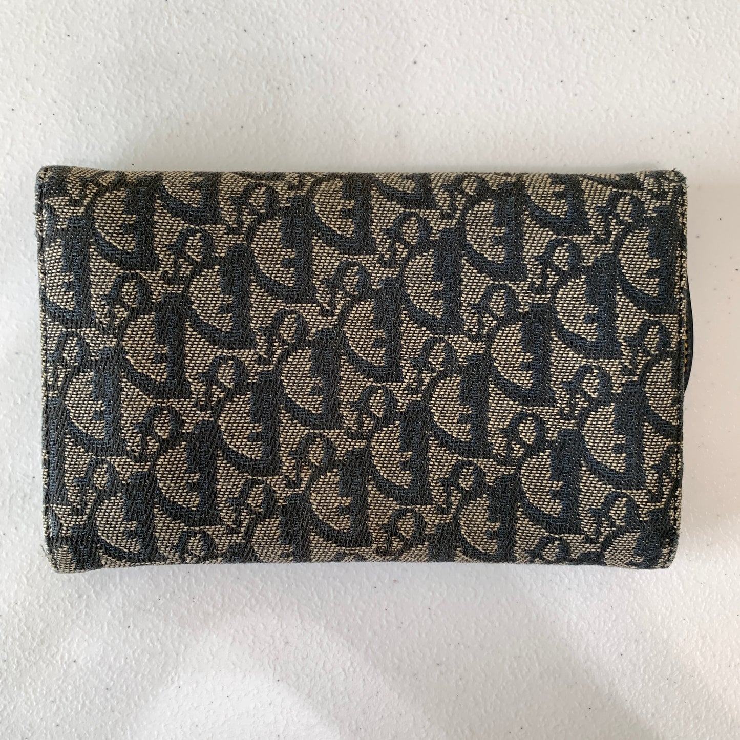 Dior blue trotter saddle Wallet authentic with COA dust bag