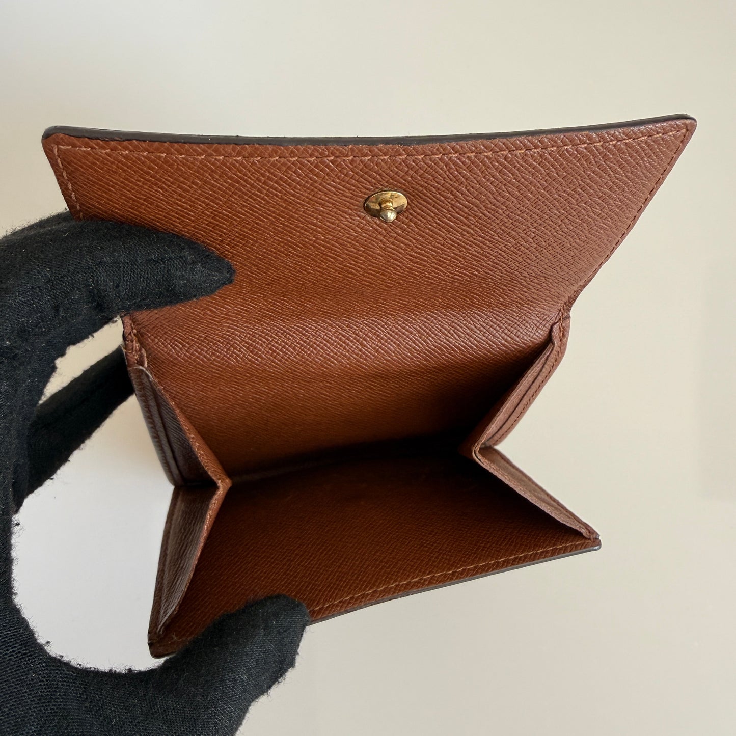 Louis Vuitton monogram compact wallet authentic with COA unisex TH0023