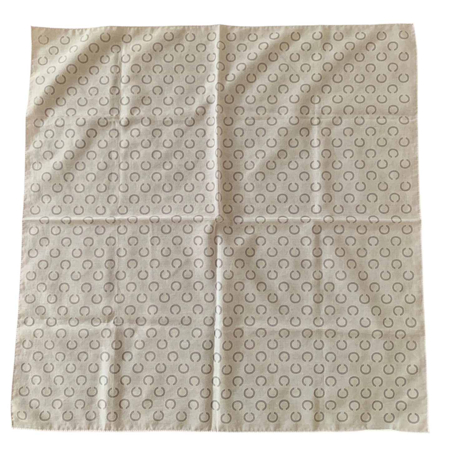 Celine women's cotton logo foulard scarf handkerchief