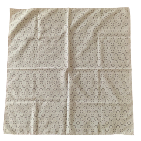 Celine women's cotton logo foulard scarf handkerchief