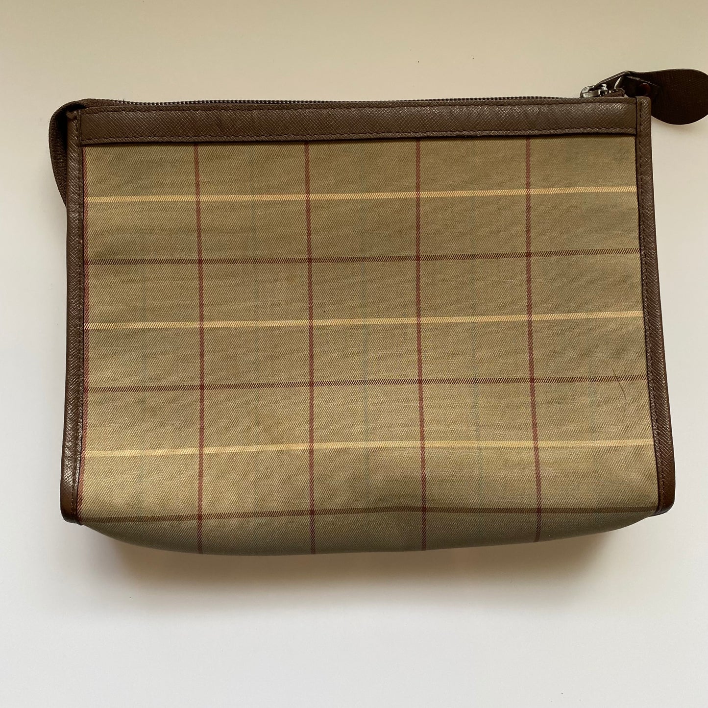 Burberry vintage check clutch bag pouch authentic with coa