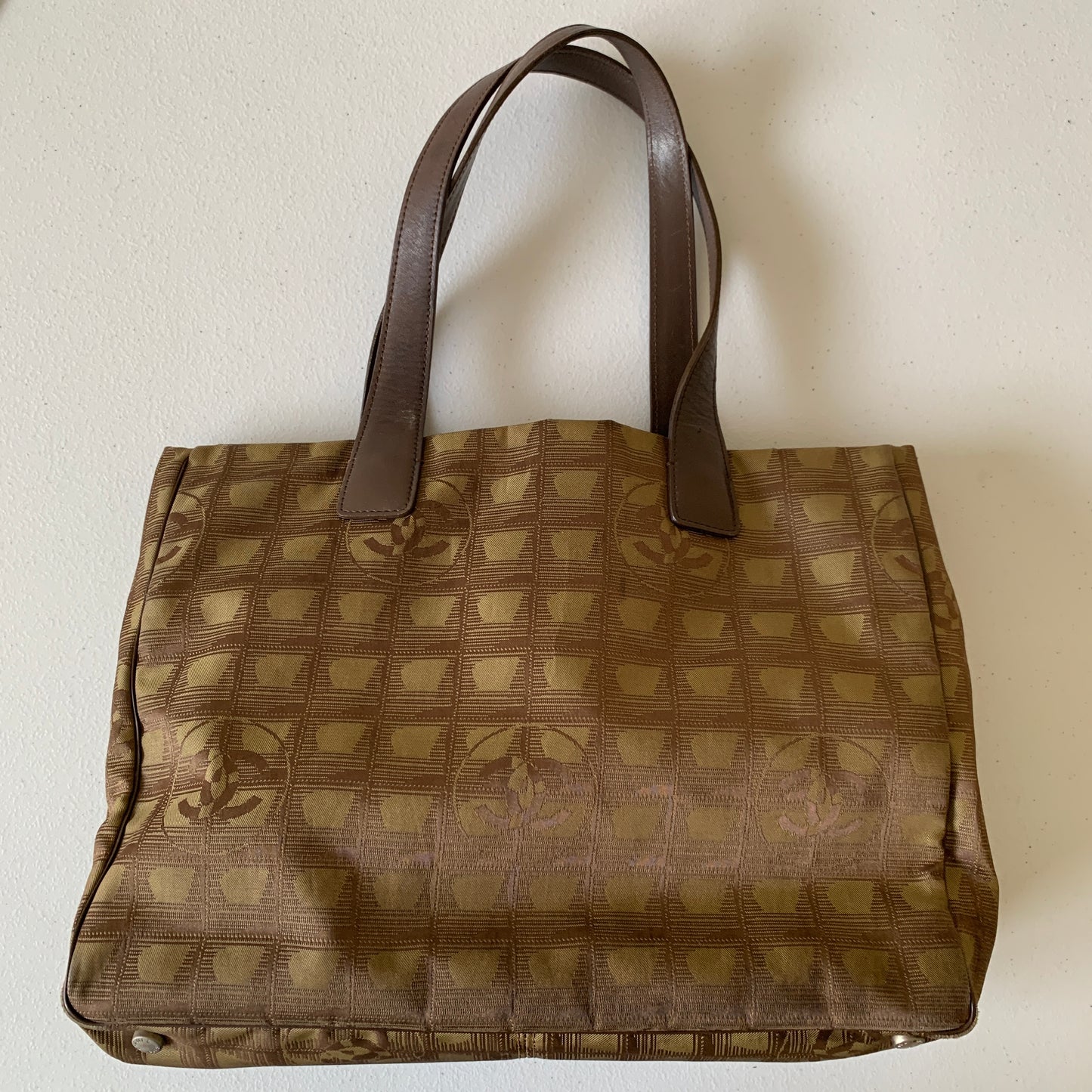 Chanel CC mark travel ligne tote bag authentic with COA