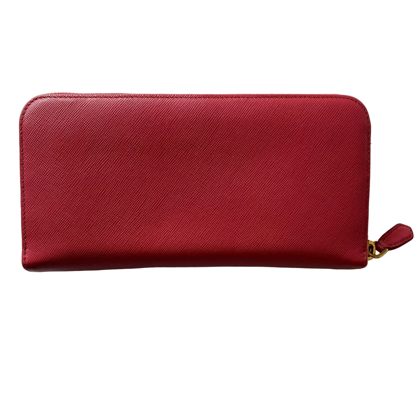 Prada pink saffiano leather wallet Authentic with box