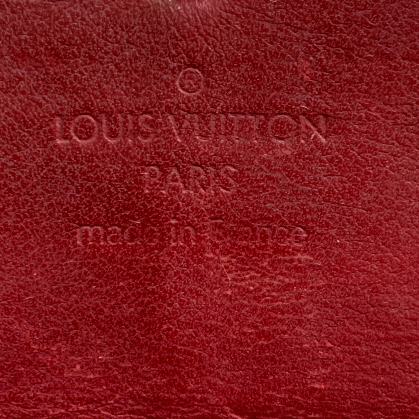 Louis Vuitton red Vernis monogram long wallet th2047 authentic with COA