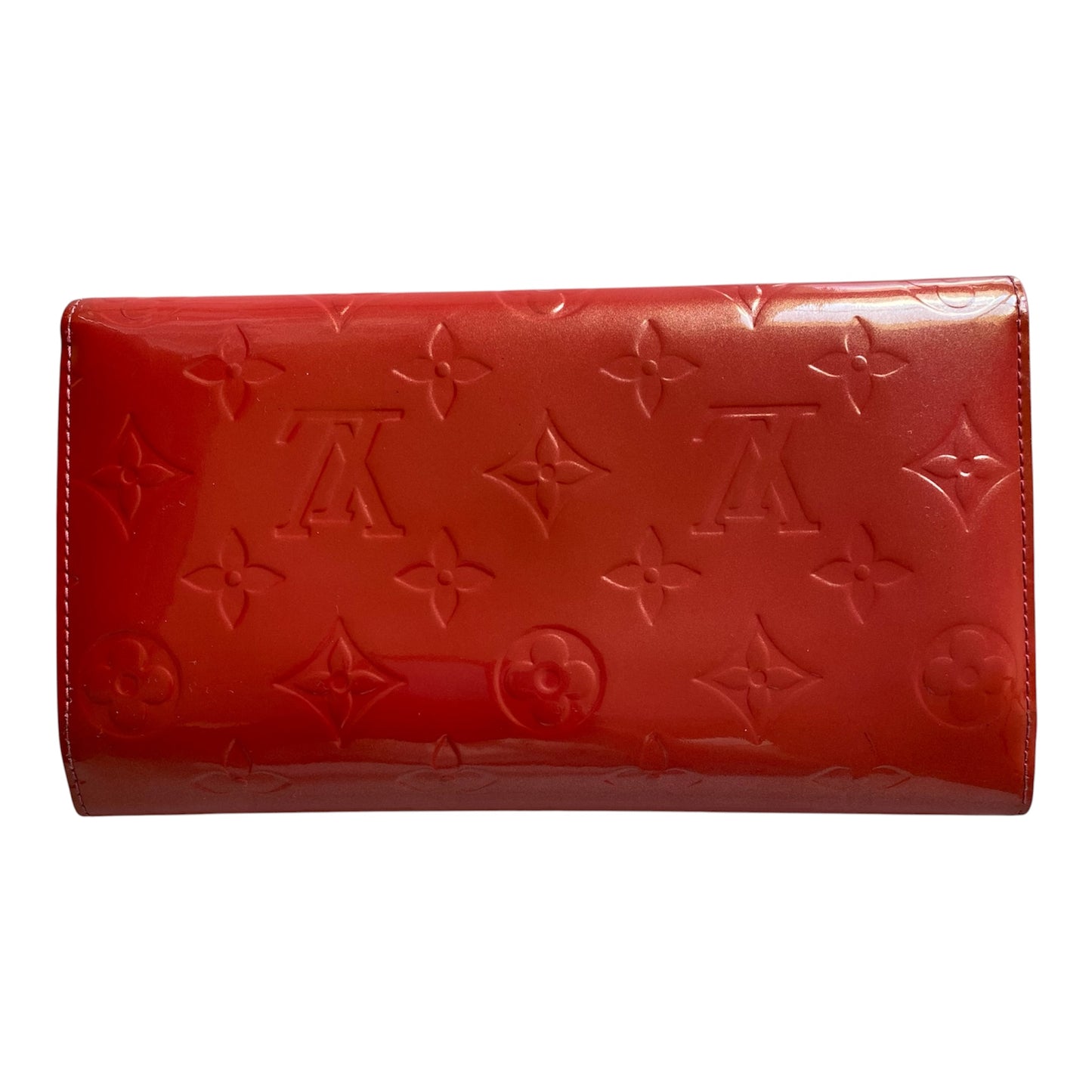 Louis Vuitton pink vernis monogram long wallet Authentic with COA