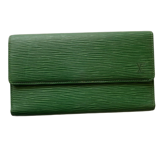 Louis Vuitton green epi leather wallet CA1924 Authentic with coa