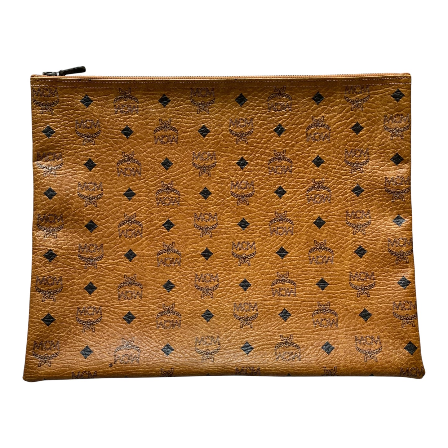 MCM cognac laptop bag Authentic with COA
