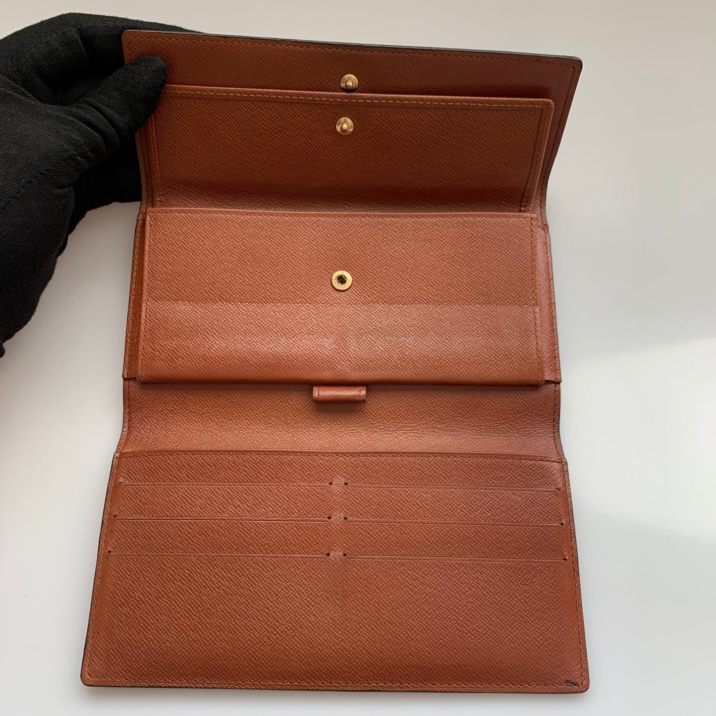 Louis Vuitton monogram women’s sarah long wallet TH1928 authentic with COA