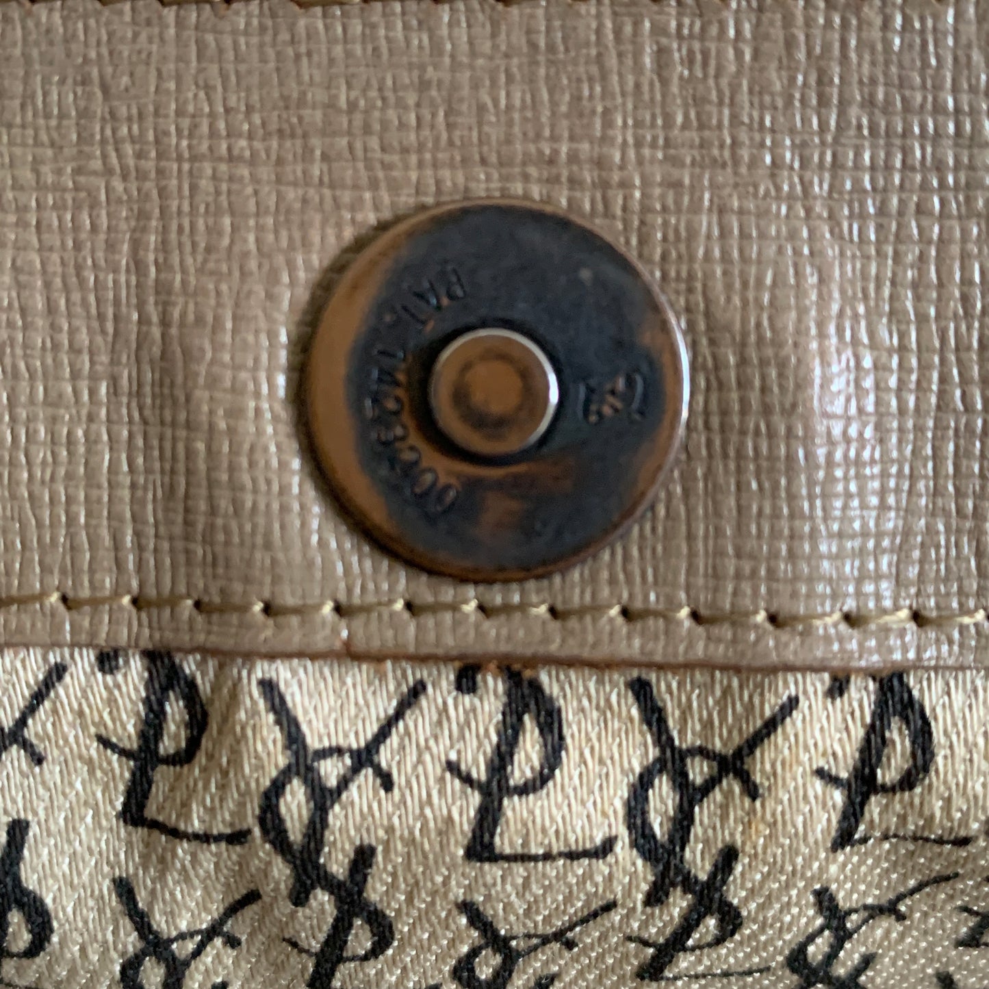 Yves Saint Laurent vintage shopping tote bag Authentic with COA 16x13.5x4.1