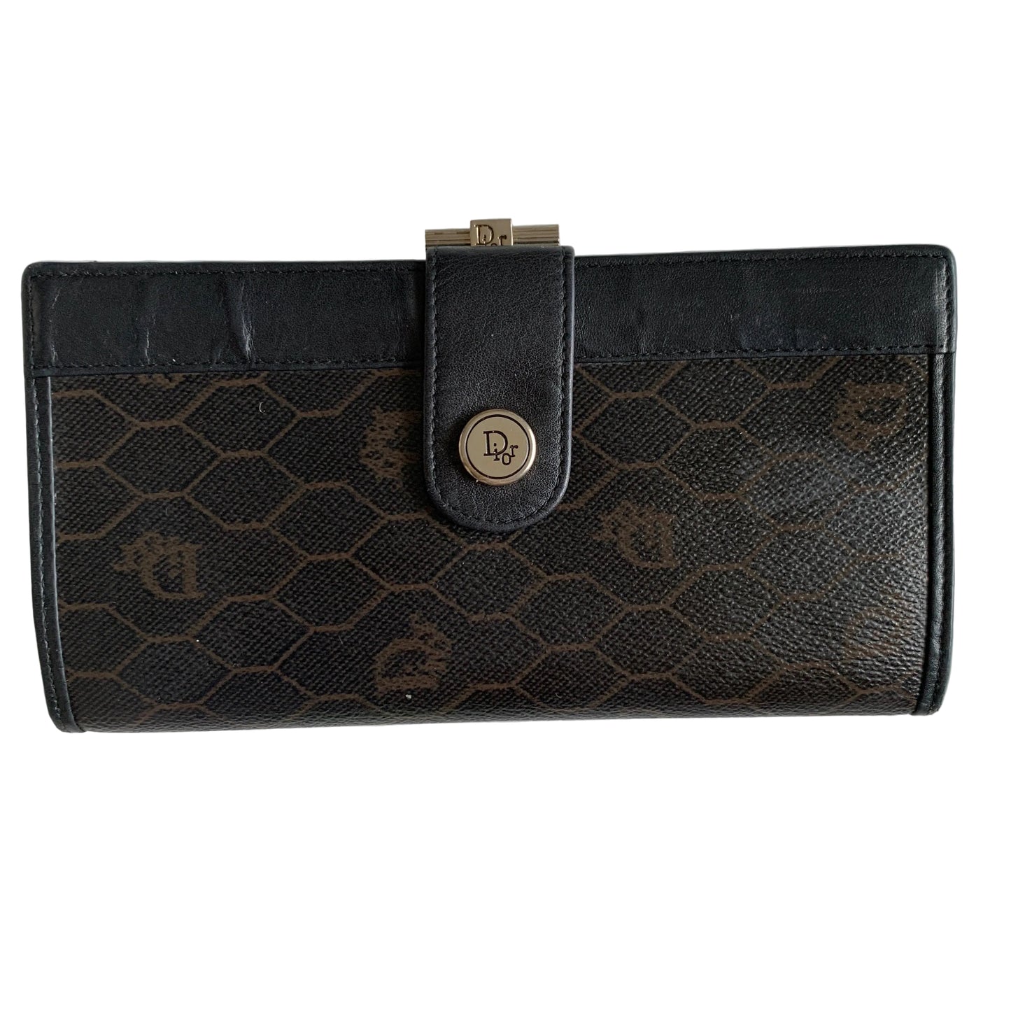 Dior vintage honeycombing  wallet authentic with COA