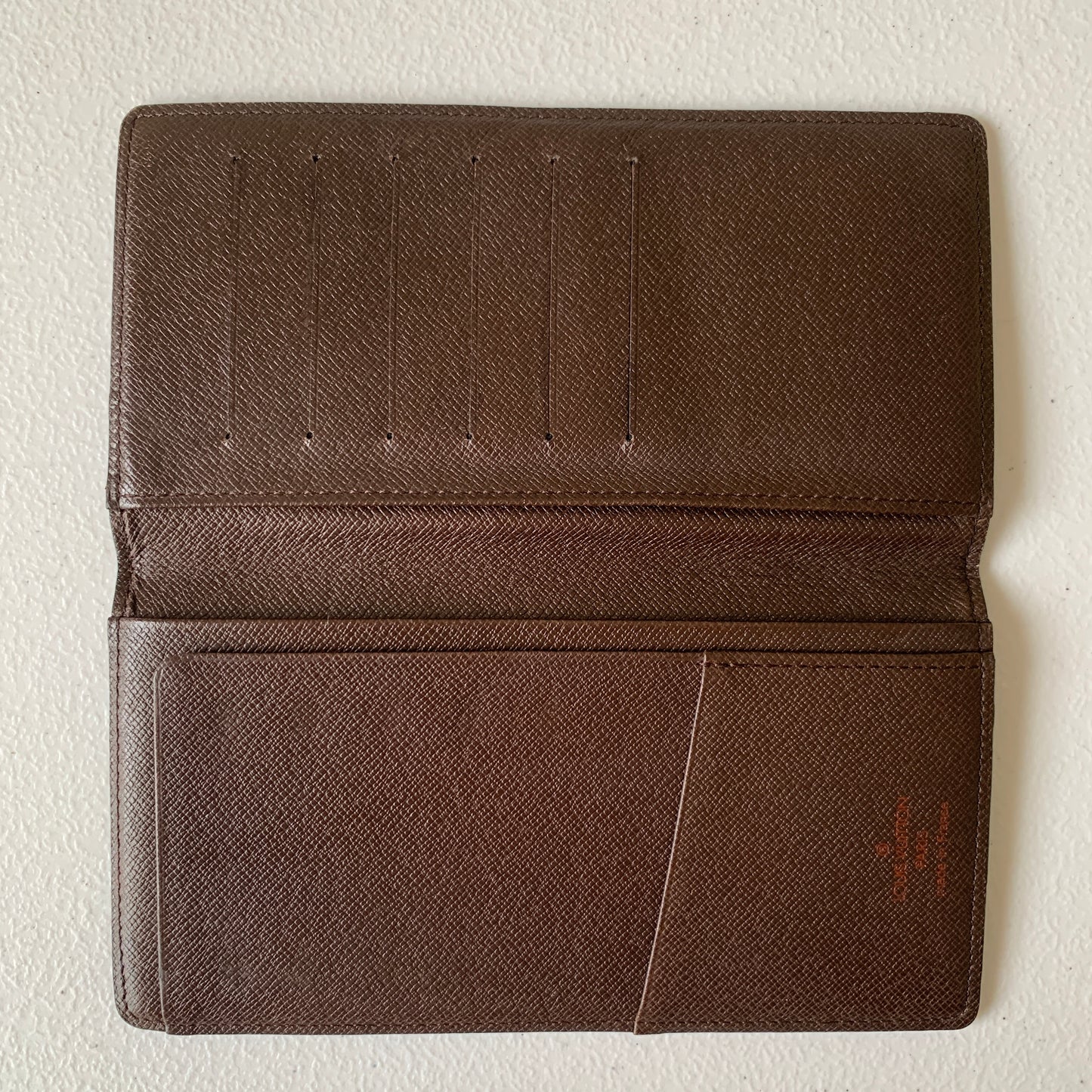 Louis Vuitton damier brown checkbook MI0011 authentic with COA