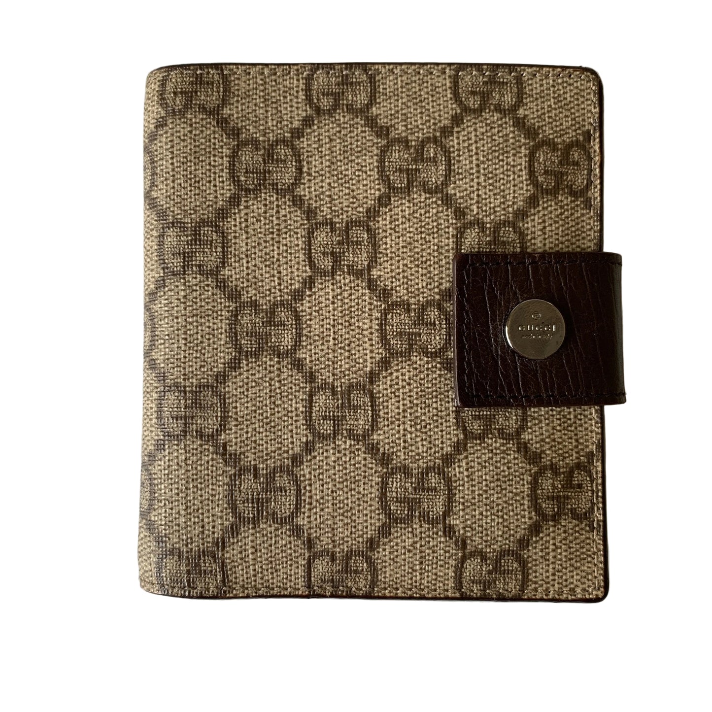 Gucci GG supreme compact bifold wallet authentic with COA
