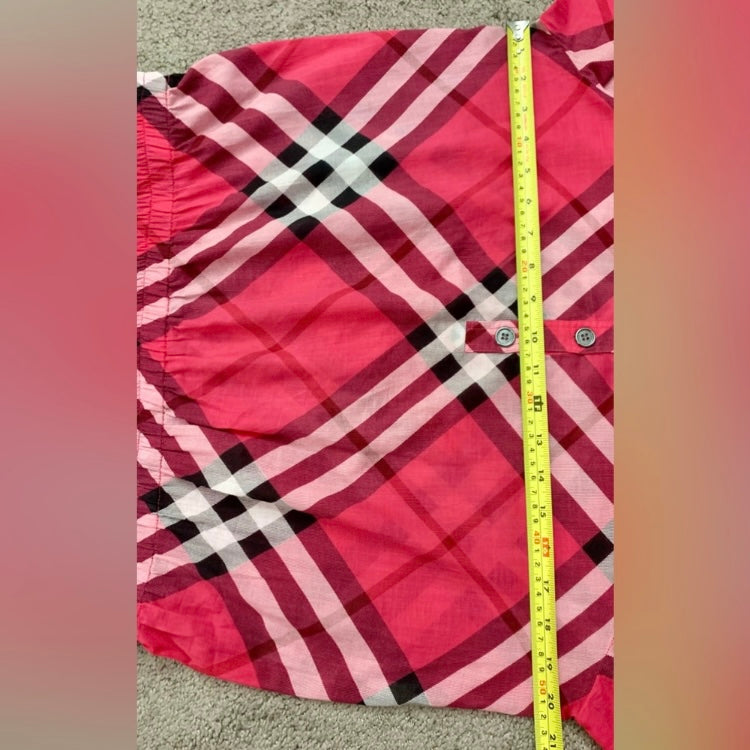 Authentic Burberry cotton check dress size M