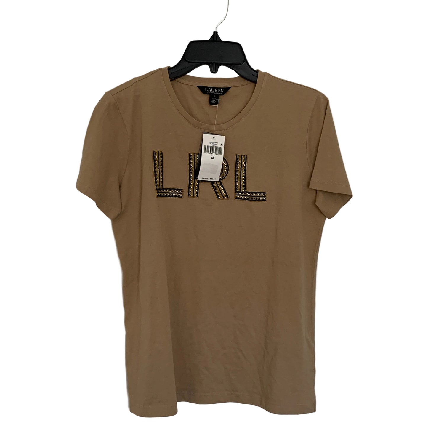 Lauren Ralph Lauren Women’s NWT brown logo tee shirt size medium