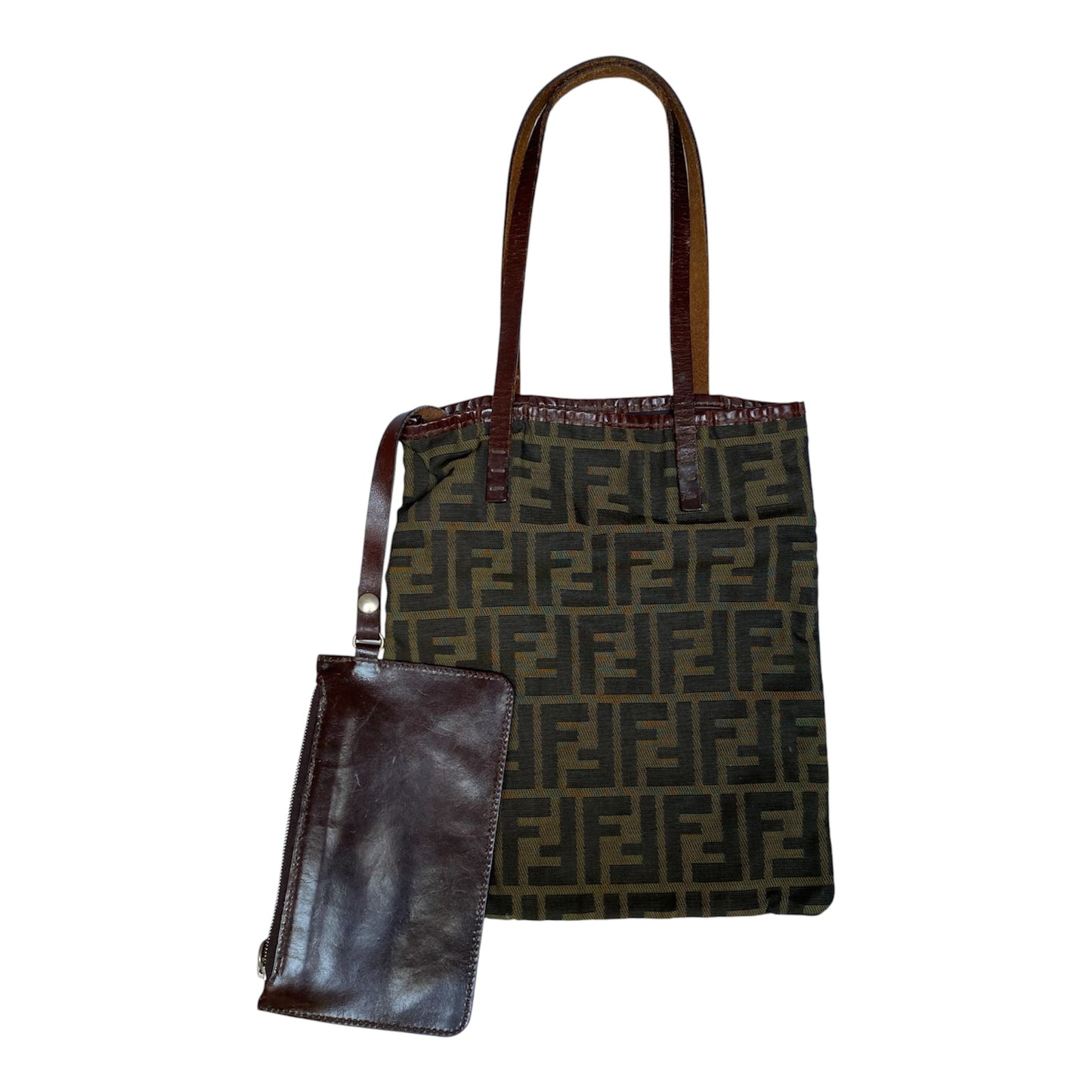 Fendi zucca monogram tote bag Authentic with COA 8.8x10