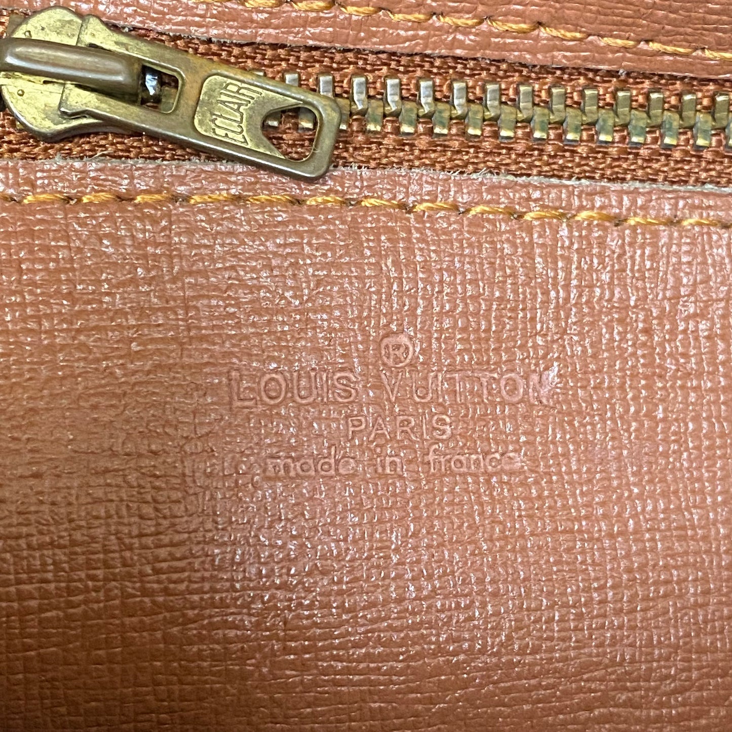 Loewe anagram yellow leather pouch authentic with COA