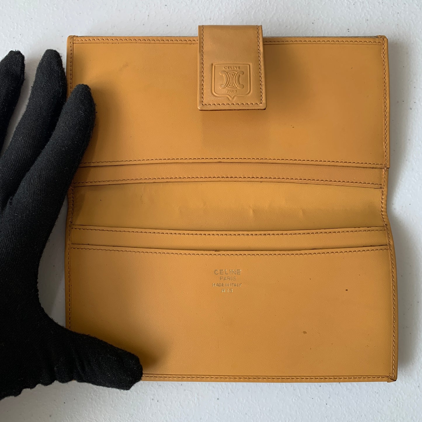 Celine vintage women’s macadam long Wallet authentic with COA