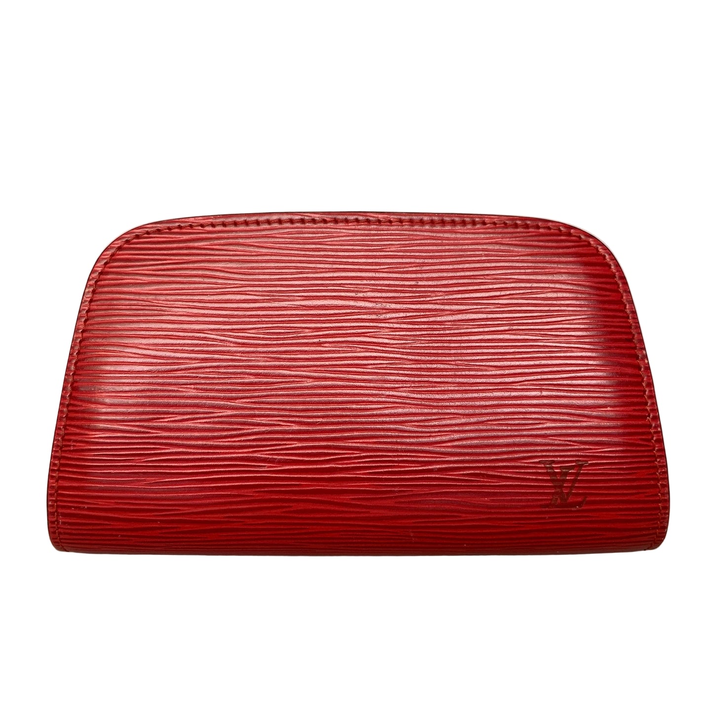 Louis Vuitton red Epi leather pouch SP0310 Authentic with COA 6.7x4x2.5