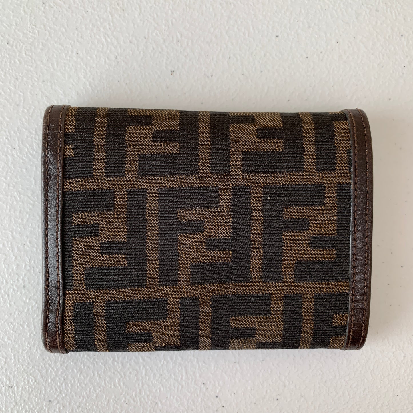 Fendi zucca monogram trifold Wallet authentic with COA