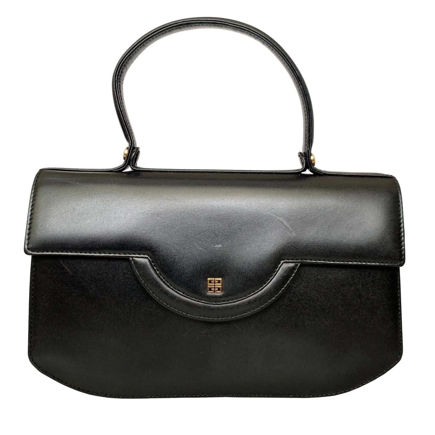 Givenchy 4 G logo top handle black bag Authentic with COA