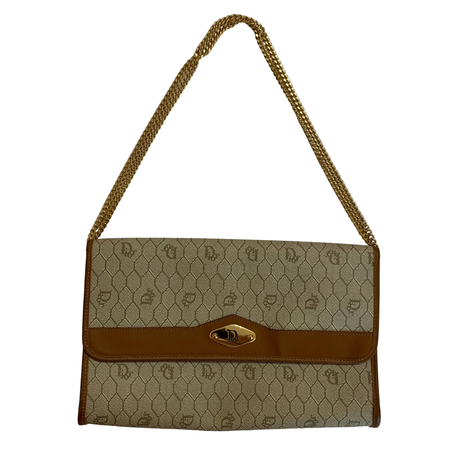 Dior vintage honeycomb 2 way shoulder bag authentic  with COA