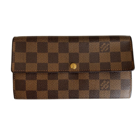 Louis Vuitton damier brown long wallet CA0056 authentic with coa