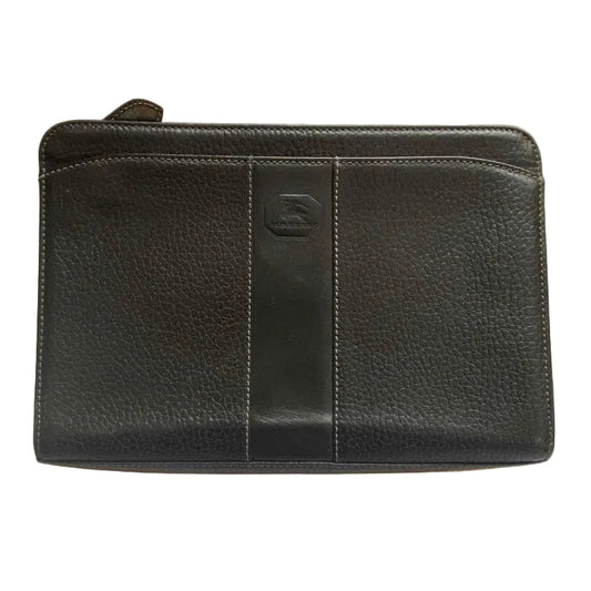 Burberry black leather clutch bag authentic with COA 8.6x5.6x2.3